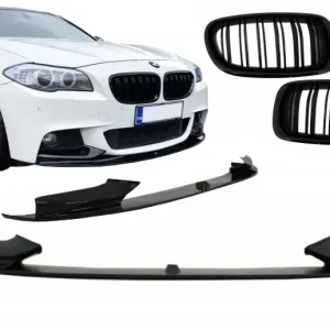 Prelungire bara fata BMW Seria 5 F10 F11 2011-2017 M-Performance cu grile duble Ofertă exclusivă