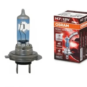 Calitate înaltă Bec auto halogen Osram Night Breaker Laser H7 12V 55W +150%