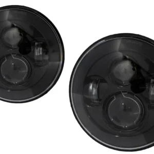 Faruri Full LED CREE cu dublu proiector pentru Jeep Wrangler JK/TJ, negre Retur ușor