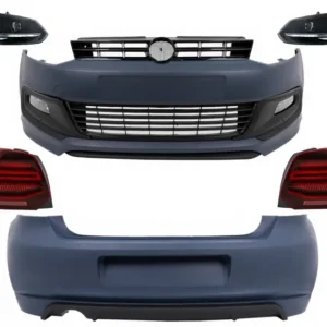Retur ușor Pachet exterior VW Polo 6R 6C 2009-2017 R-Line cu faruri si stopuri LED