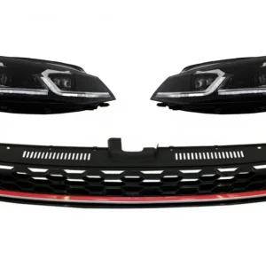 Ultima șansă Grila centrala cu faruri LED semnal dinamic pentru VW Golf 7.5 Facelift GTI