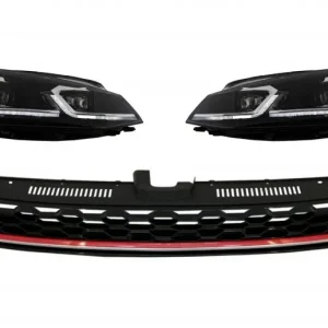 Reduceri Grilă centrală cu faruri LED dinamice pentru VW Golf 7.5 Facelift GTI Look