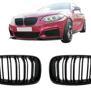 Grile centrale BMW Seria 2 F22 F23 F87 negru lucios M Design Plată securizată