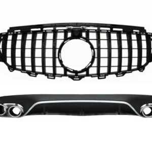 Expediere rapidă Difuzor bara spate cu grila centrala neagra Mercedes E-Class C238 E53