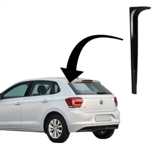 Eleron luneta cu prelungiri laterale VW Polo AW MK6 2018+ Piano Black Disponibil imediat
