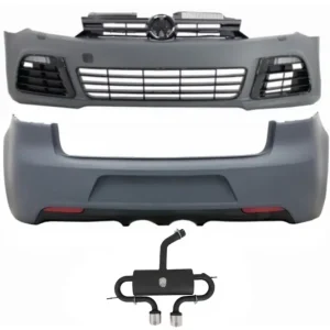 Reducere specială Kit exterior VW Golf 6 R20 Look cu sistem evacuare, 2008-2013