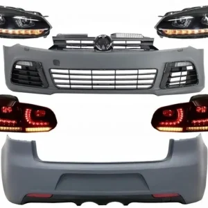 Pachet exterior VW Golf 6 R20 Look cu faruri LED si stopuri LED secventiale Transport gratuit