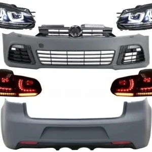 Discount Pachet exterior VW Golf 6 R20 Look cu faruri LED RHD si stopuri LED