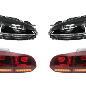 Nu rata Set faruri LED si stopuri Full LED dinamice pentru VW Golf 6 (2008-2013)