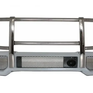 Bara fata cu BullBar crom Mercedes G-Class W463 1989-2018, design G63 G65 Retur ușor