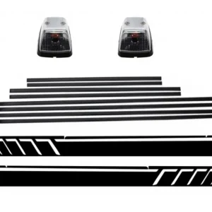 Ofertă exclusivă Bandouri laterale negru mat cu stickere si semnalizari Mercedes G-Class W463