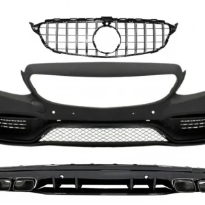 Bara fata cu grila si difuzor Mercedes C-Class W205/S205 2014-2018 C63 Design Ofertă exclusivă