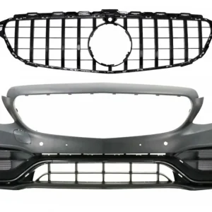Bară față cu grilă neagră Mercedes C-Class W205/S205/C205/A205 C63 Design Popular