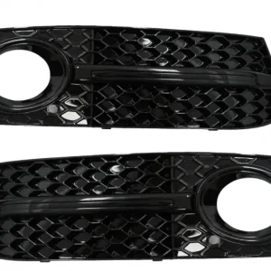 Grile laterale bara fata Audi A4 B8 8K 2007-2011 S4 Design negru lucios Popular