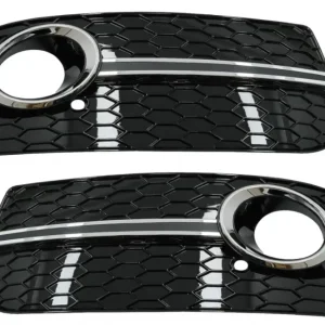 Grile laterale RS Audi Q5 8R Facelift 2012-2016 negru lucios crom Plată securizată