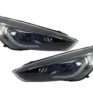 Livrare gratuită Faruri LED DRL pentru Ford Focus Mk3 Facelift RHD 2015-2017, design Bi-Xenon