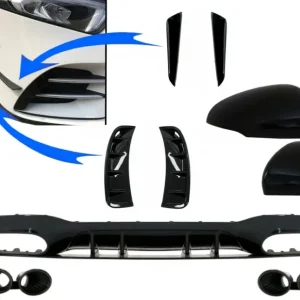 Discount Kit difuzor exterior Mercedes A-Class V177 Sedan 2018-2022 negru lucios