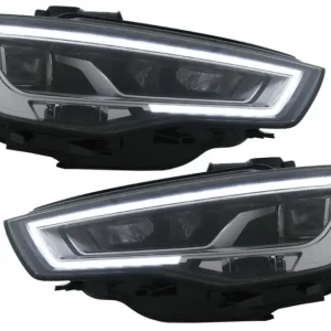 Reducere specială Faruri Full LED pentru Audi A3 8V 2013-2016 LHD, upgrade halogen