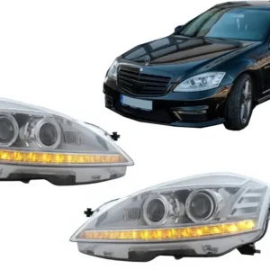 Faruri LED pentru Mercedes S-Class W221 2005-2009 Facelift Look LHD Ultima șansă