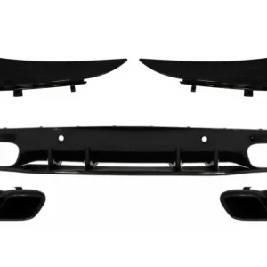 Difuzor bara spate C63S Design Mercedes C-Class C205 A205 Coupe Cabriolet negru Reducere specială