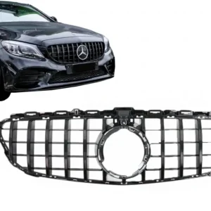 Grilă centrală neagră Mercedes C-Class W205/S205/C205/A205 Facelift 2018-2020 Ofertă specială