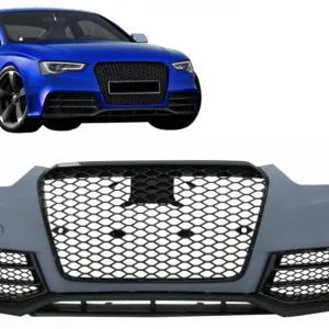 Plată securizată Bara fata Audi A5 8T Facelift 2012-2016, design RS5, cu grile