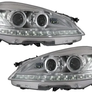 Faruri LED pentru Mercedes Clasa S W221, look facelift, semnalizare dinamica Cel mai bun preț