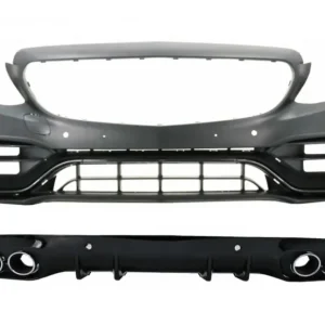 Bara fata C63 Design cu difuzor si ornamente evacuare Mercedes C-Class A205 C205 2014-2019 Disponibil imediat