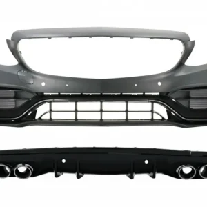 Noutate Bara fata cu difuzor si ornamente evacuare Mercedes C-Class W205/S205 C63 Design
