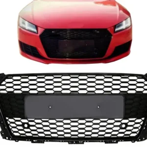 Premium Grila centrala Audi TT FV 8S 2015-2017 RS Design, negru lucios
