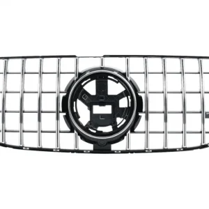 Grilă centrală Mercedes GLS X167 2019-2023 GTR Look negru lucios cu crom Reducere extra