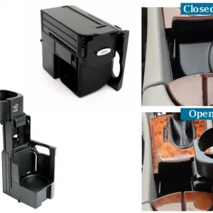 Suport pahare consola centrala Mercedes CLS W219 / E-Class W211 S211 negru Livrare gratuită