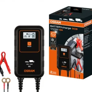 Redresor auto inteligent Osram BATTERYcharge 908, 12V/24V, 8A Nu rata