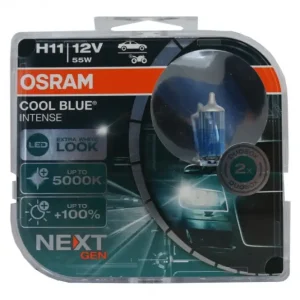 Ofertă limitată Set 2 becuri halogen Osram Cool Blue Intense H11 12V 55W