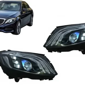 Chilipir Faruri Full LED Mercedes C-Class W205 S205 2014-2020 LHD Design W222