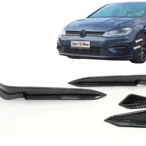Reducere Flapsuri bara fata VW Golf 7.5 R Hatchback 2017-2020 Carbon Look