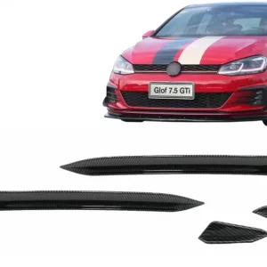Livrare expres Flapsuri bara fata VW Golf 7.5 GTI Hatchback 2017-2020, Carbon Look