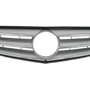 Disponibil imediat Grila centrala Mercedes C-Class W204 S204 2007-2014 sport argintie