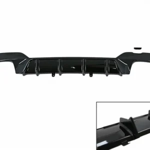 Difuzor bară spate BMW Seria 3 G20 G21 G28 M340i Look negru lucios Cumpărături sigure