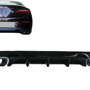 Difuzor bara spate Mercedes E-Class C238 A238 AMG cu ornamente toba E63 Doar azi