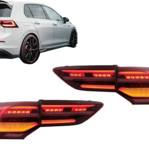 Stopuri Full LED pentru VW Golf 8 Hatchback Mk8 cu semnal dinamic secvențial Lichidare de stoc