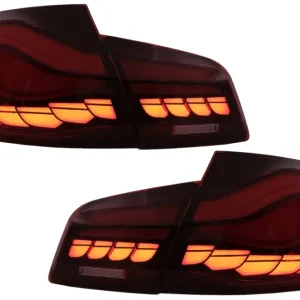 Premium Stopuri OLED BMW Seria 5 F10/F11/F07 2011-2017 rosu clar cu semnal dinamic