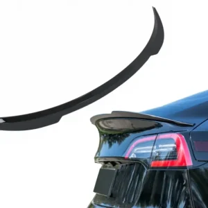 Eleron portbagaj Tesla Model 3 2017+ negru lucios, aspect sport Retur gratuit