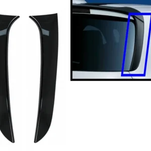 Prelungiri laterale eleron lunetă BMW Seria 1 F20 F21 2011-2019 negru lucios Noutate