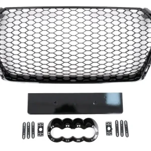 Grilă centrală Audi A4 B9 8W 2016-2018 RS Design negru lucios Ofertă specială