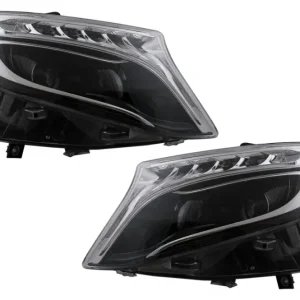 Ultima șansă Faruri LED negre pentru Mercedes V-Class W447 Vito 2014-2017