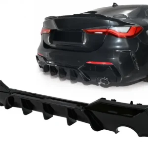 Reduceri Difuzor bara spate BMW Seria 4 G22 G23 M Sport 2020+ negru lucios