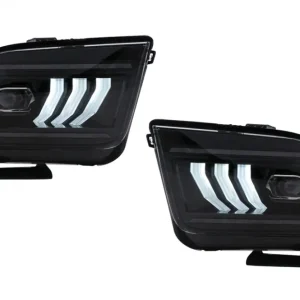 Faruri Full LED negre pentru Ford Mustang V Pre-Facelift 2005-2009 Calitate înaltă