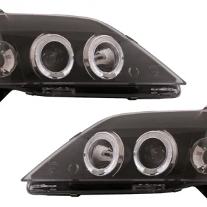Bestseller Faruri LED Angel Eyes negre pentru Dacia Logan 2004-2008, set 2 buc