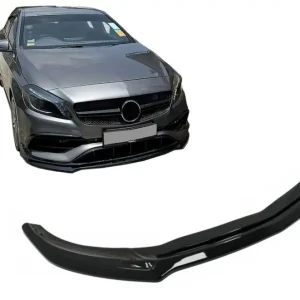 Lip bara fata Mercedes A-Class W176 AMG Facelift 2015-2018 negru lucios Disponibil imediat